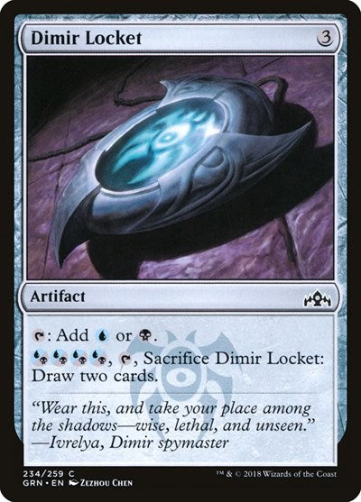Dimir Locket (GRN) #234 Common (Lightly Played) Guilds of Ravnica Magic: 2018
