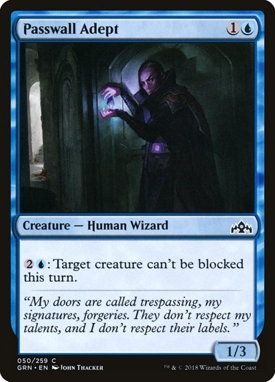 Passwall Adept (GRN) #50 Common (Lightly Played) Guilds of Ravnica Magic: The Gathering: 2018