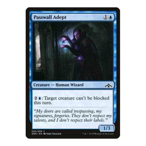 Passwall Adept (GRN) #50 Common (Lightly Played) Guilds of Ravnica Magic: The Gathering: 2018