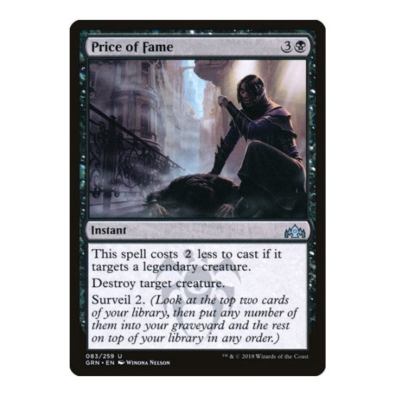 Price of Fame (GRN) #83 Uncommon (Lightly Played) Guilds of Ravnica Magic: The Gathering: 2018