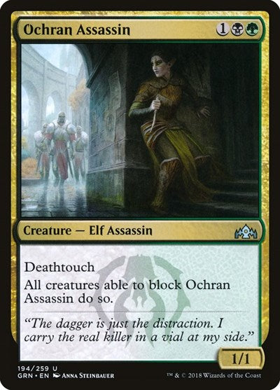 Ochran Assassin (GRN) #194 Uncommon (Lightly Played) Guilds of Ravnica Magic: The Gathering: 2018
