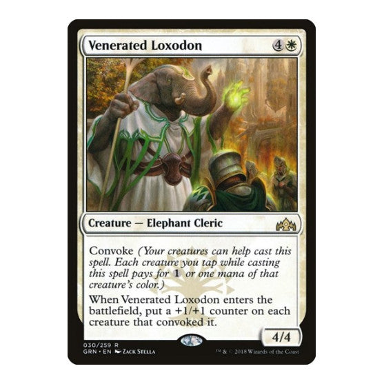 Venerated Loxodon (GRN) #30 Rare (Lightly Played) Guilds of Ravnica Magic: The Gathering: 2018