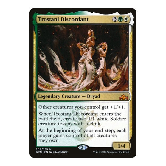 Trostani Discordant (GRN) #208 Mythic Rare (Lightly Played) Guilds of Ravnica Magic: The Gathering: 2018