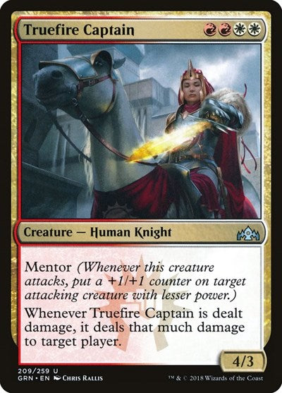 Truefire Captain (GRN) #209 Uncommon (Lightly Played) Guilds of Ravnica Magic: The Gathering: 2018