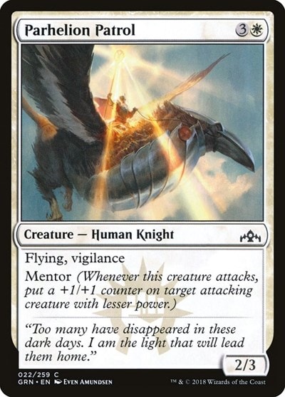 Parhelion Patrol (GRN) #22 Common (Lightly Played) Guilds of Ravnica Magic: The Gathering: 2018