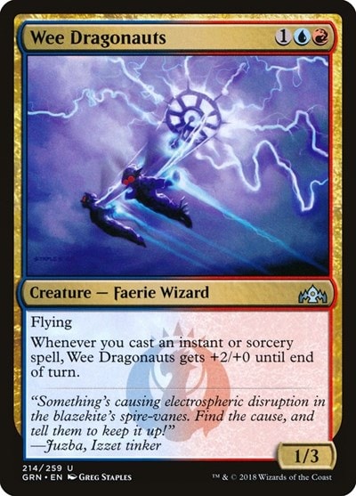 Wee Dragonauts (GRN) #214 Uncommon (Lightly Played) Guilds of Ravnica Magic: The Gathering: 2018