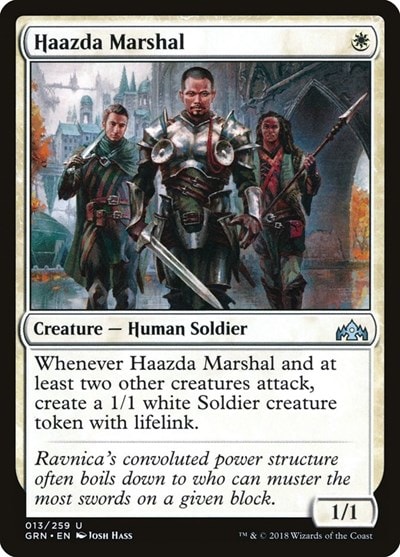 Haazda Marshal (GRN) #13 Uncommon (Lightly Played) Guilds of Ravnica Magic: The Gathering: 2018