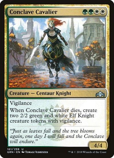Conclave Cavalier (GRN) #161 Uncommon (Lightly Played) Guilds of Ravnica Magic: The Gathering: 2018