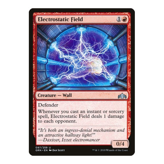 Electrostatic Field (GRN) #97 Uncommon (Lightly Played) Guilds of Ravnica Magic: The Gathering: 2018