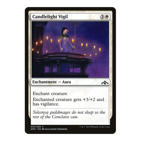 Candlelight Vigil (GRN) #3 Common (Lightly Played) Guilds of Ravnica Magic: The Gathering: 2018