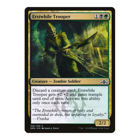 Erstwhile Trooper (GRN) #169 Common Guilds of Ravnica Magic: The Gathering: 2018