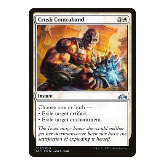 Crush Contraband (GRN) #7 Uncommon (Heavily Played) Guilds of Ravnica Magic: The Gathering: 2018