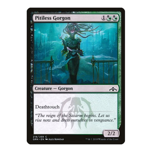 Pitiless Gorgon (GRN) #218 Common (Lightly Played) Guilds of Ravnica Magic: The Gathering: 2018