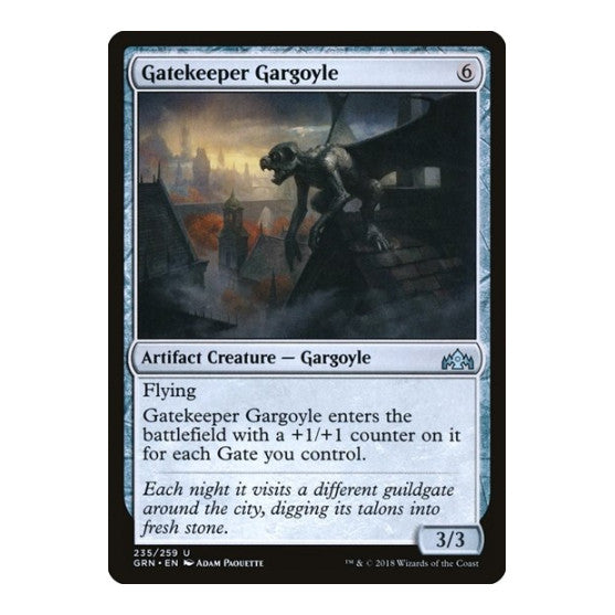 Gatekeeper Gargoyle (GRN) #235 Uncommon Guilds of Ravnica Magic: The Gathering: 2018
