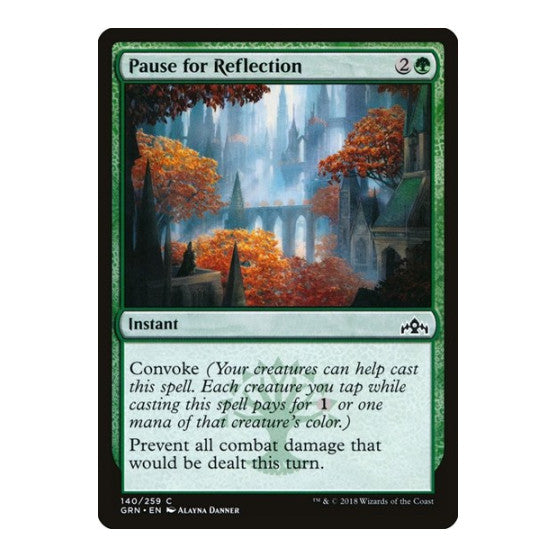 Pause for Reflection (GRN) #140 Common Guilds of Ravnica Magic: The Gathering: 2018