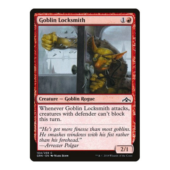 Goblin Locksmith (GRN) #104 Common (Lightly Played) Guilds of Ravnica Magic: The Gathering: 2018