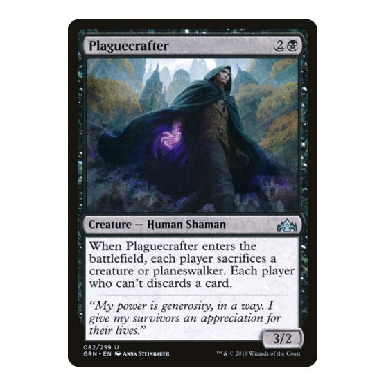 Plaguecrafter (GRN) #82 Uncommon (Lightly Played) Guilds of Ravnica Magic: The Gathering: 2018