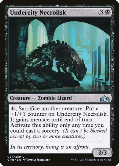 Undercity Necrolisk (GRN) #87 Uncommon (Foil Lightly Played) Guilds of Ravnica Magic: The Gathering: 2018