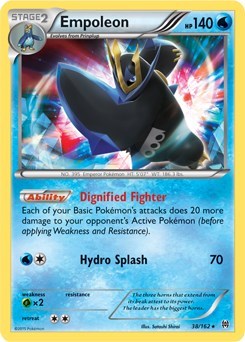 Empoleon - 38/162 (Battle Arena Deck Exclusive) (PR) #038/162 Rare (Moderately Played) Deck Exclusives Pokemon: 2016