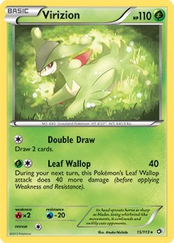 Virizion - 15/113 (PR) #015/113 Rare (Heavily Played) Deck Exclusives Pokemon: 2016