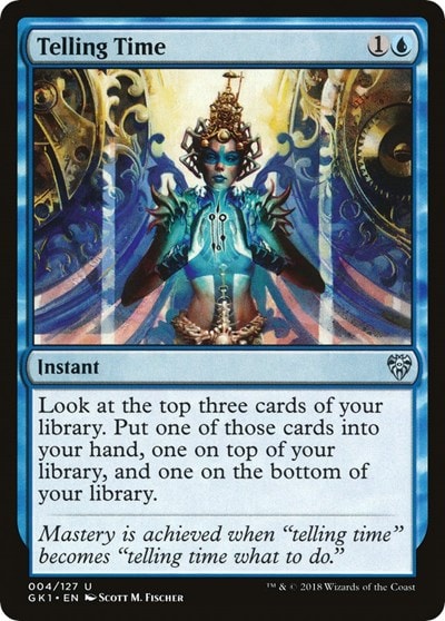 Telling Time (GR1) #4 Uncommon (Lightly Played) Guilds of Ravnica: Guild Kits Magic: The Gathering: 2018