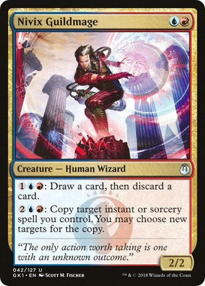 Nivix Guildmage (GR1) #42 Uncommon (Lightly Played) Guilds of Ravnica: Guild Kits Magic: The Gathering: 2018