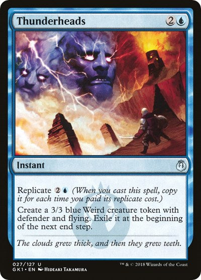 Thunderheads (GR1) #27 Uncommon (Lightly Played) Guilds of Ravnica: Guild Kits Magic: The Gathering: 2018