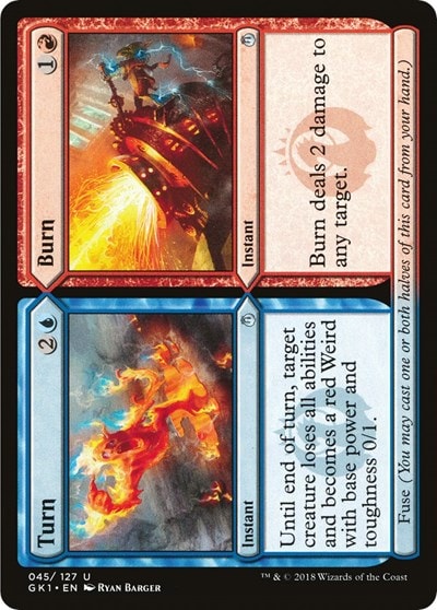 Turn Burn (GR1) #45 Uncommon (Moderately Played) Guilds of Ravnica: Guild Kits Magic: The Gathering: 2018