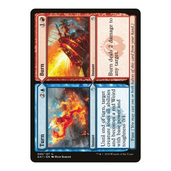 Turn // Burn (GR1) #45 Uncommon (Moderately Played) Guilds of Ravnica: Guild Kits Magic: The Gathering: 2018
