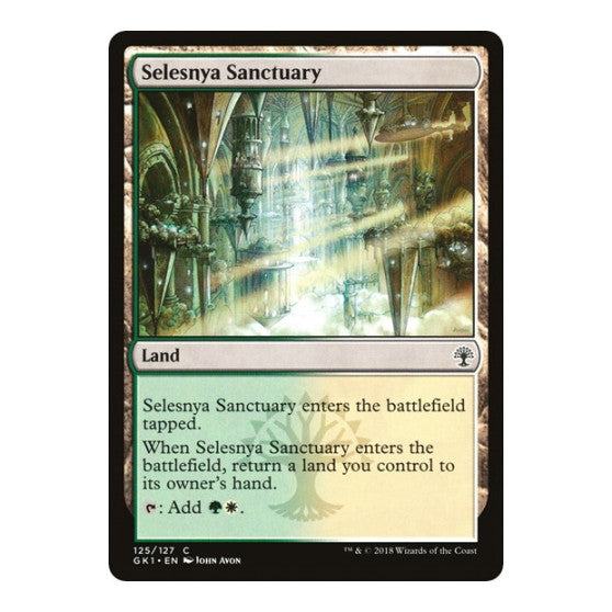Selesnya Sanctuary (GR1) #125 Common (Moderately Played) Guilds of Ravnica: Guild Kits Magic: The Gathering: 2018