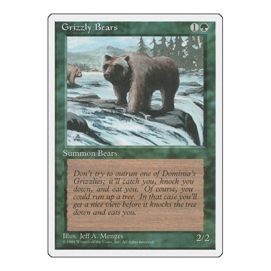 Grizzly Bears (4ED) #250 Common Fourth Edition Magic: The Gathering: 1995