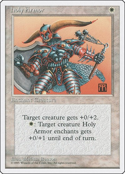 Holy Armor (4ED) #29 Common (Heavily Played) Fourth Edition Magic: 1995