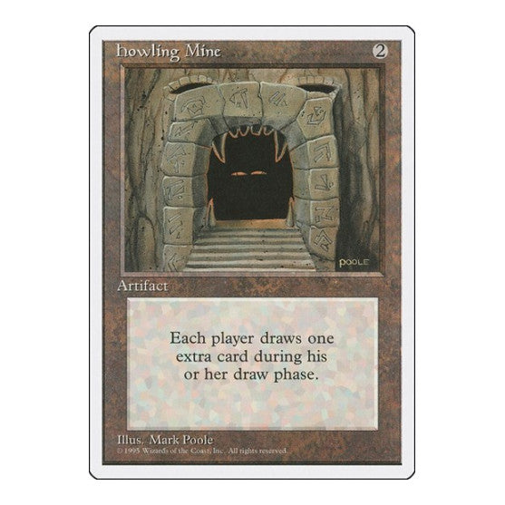 Howling Mine (4ED) #343 Rare (Moderately Played) Fourth Edition Magic: The Gathering: 1995