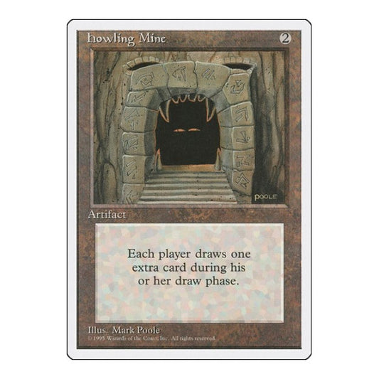 Howling Mine (4ED) #343 Rare (Moderately Played) Fourth Edition Magic: The Gathering: 1995