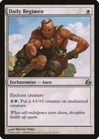 Daily Regimen (MOR) #8 Uncommon (Moderately Played) Morningtide Magic: The Gathering: 2008