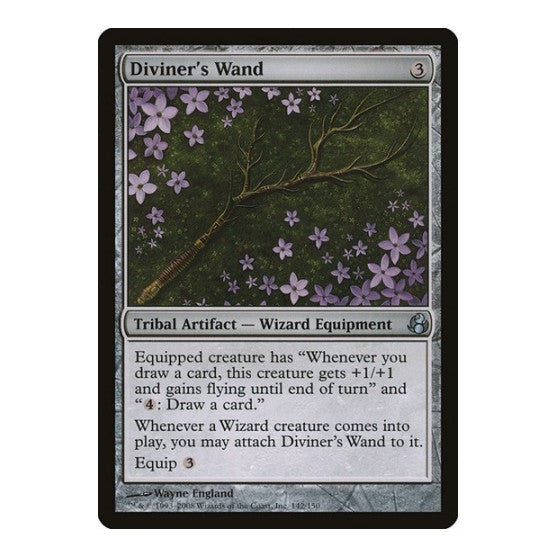 Diviners Wand (MOR) #142 Uncommon (Lightly Played) Morningtide Magic: The Gathering: 2008