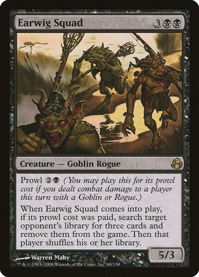 Earwig Squad (MOR) #60 Rare (Lightly Played) Morningtide Magic: The Gathering: 2008
