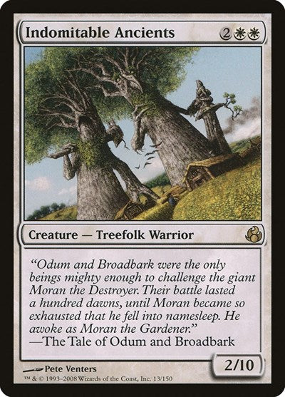 Indomitable Ancients (MOR) #13 Rare (Moderately Played) Morningtide Magic: The Gathering: 2008
