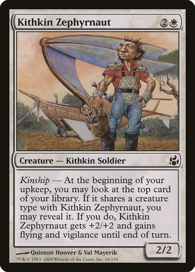 Kithkin Zephyrnaut (MOR) #16 Common (Lightly Played) Morningtide Magic: The Gathering: 2008