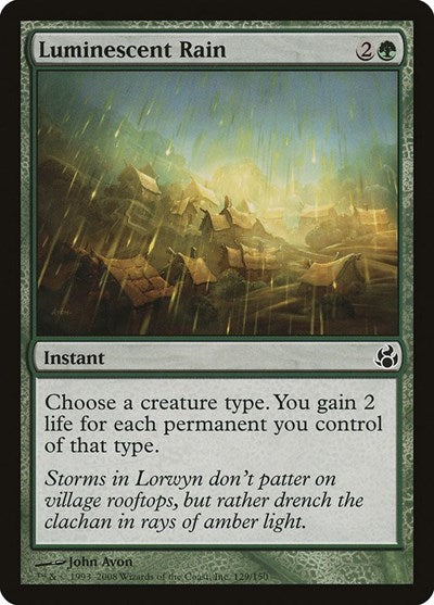Luminescent Rain (MOR) #129 Common Morningtide Magic: 2008