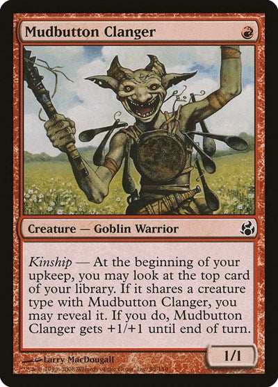 Mudbutton Clanger (MOR) #95 Common (Lightly Played) Morningtide Magic: The Gathering: 2008
