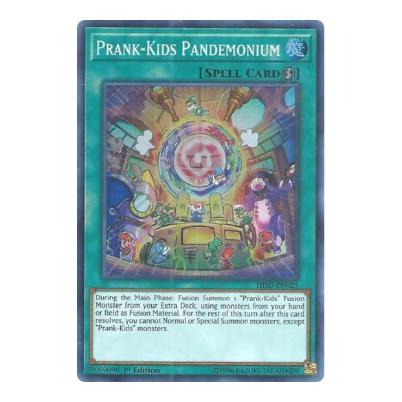Prank-Kids Pandemonium (HISU) #HISU-EN025 Super Rare (1st Edition Moderately Played) Hidden Summoners YuGiOh: 2018