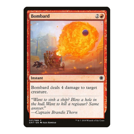 Bombard (GNT) #37 Common (Lightly Played) Magic Game Night Magic: The Gathering: 2018