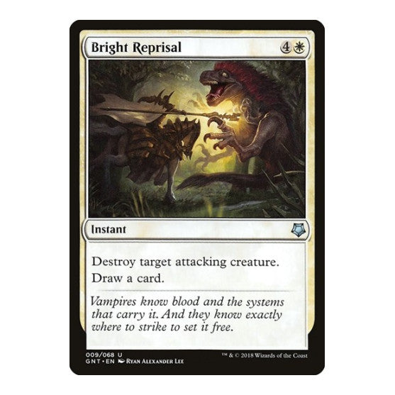 Bright Reprisal (GNT) #9 Uncommon (Damaged) Magic Game Night Magic: The Gathering: 2018