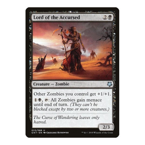 Lord of the Accursed (GNT) #33 Uncommon (Lightly Played) Magic Game Night Magic: The Gathering: 2018