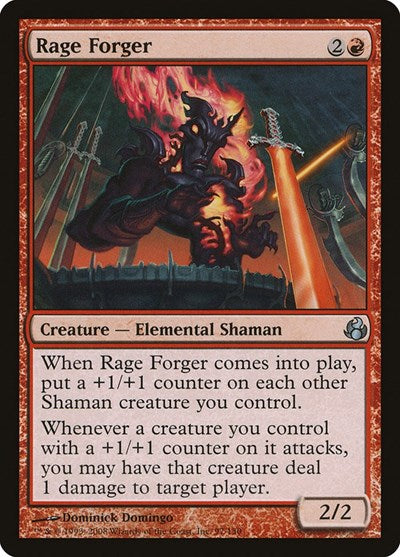 Rage Forger (MOR) #97 Uncommon (Lightly Played) Morningtide Magic: The Gathering: 2008