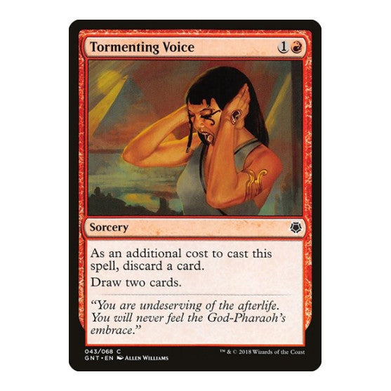 Tormenting Voice (GNT) #43 Common (Lightly Played) Magic Game Night Magic: The Gathering: 2018