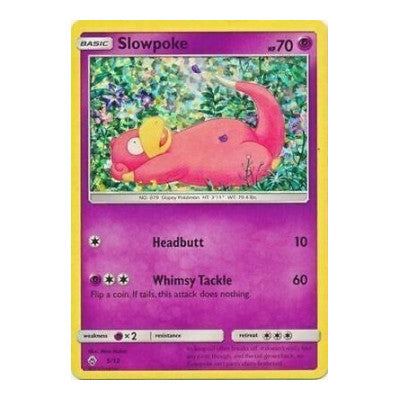 Slowpoke - 5/12 (M18) #005/012 Promo (Holofoil Damaged) McDonald's Promos 2018 Pokemon: 2018