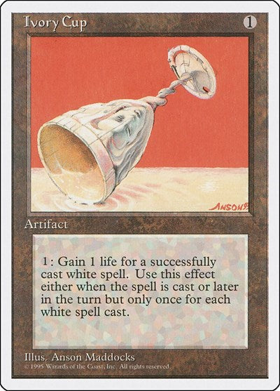 Ivory Cup (4ED) #327 Uncommon (Heavily Played) Fourth Edition Magic: The Gathering: 1995