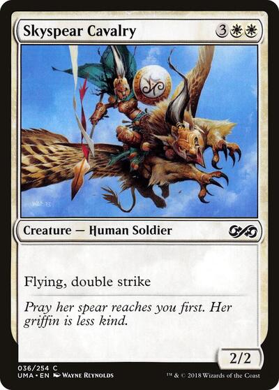 Skyspear Cavalry (UMA) #36 Common (Lightly Played) Ultimate Masters Magic: 2018